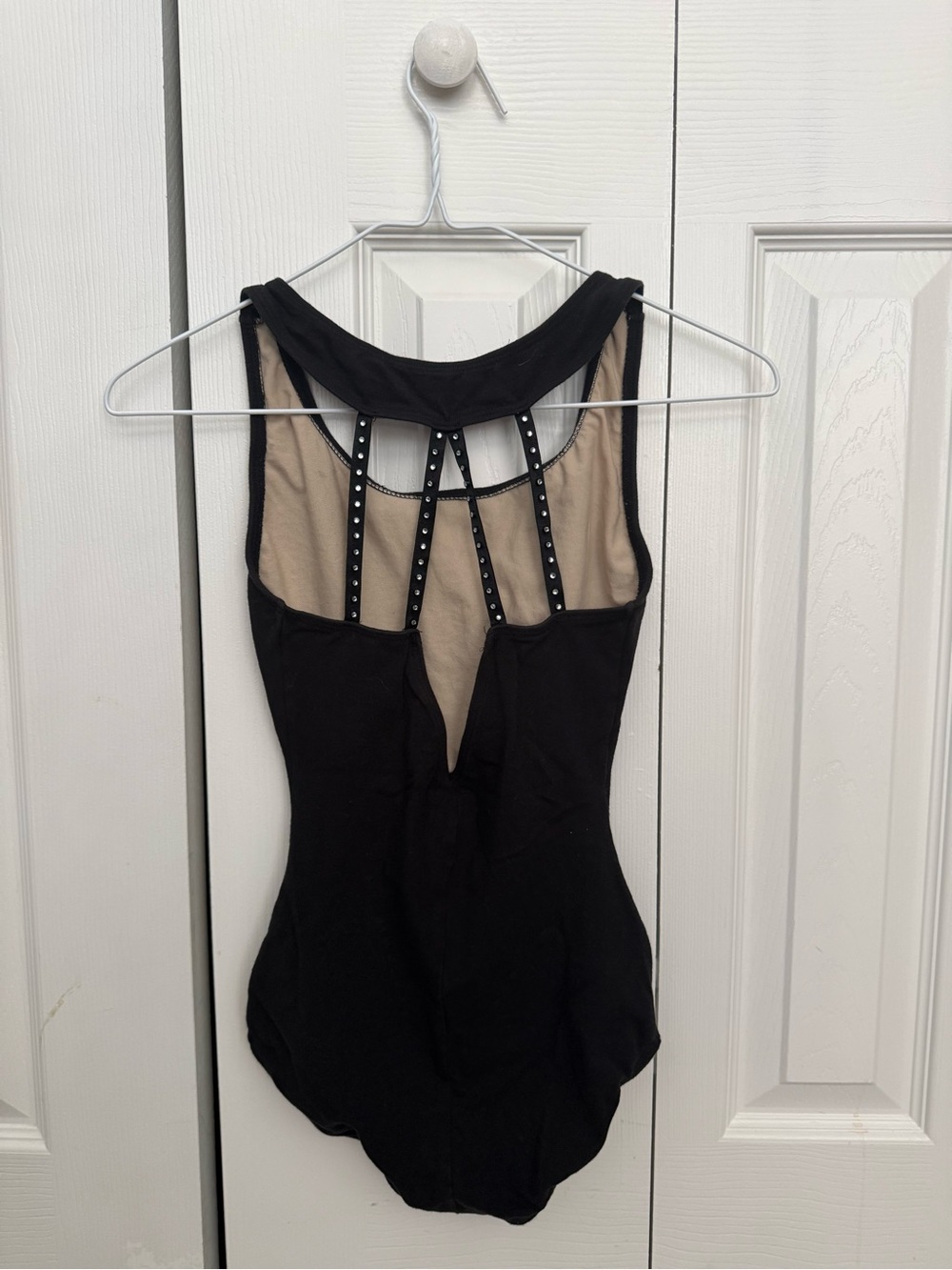 Black Strappy bedazzled Women’s Dance leotard